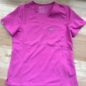 Figs Women's Pink Scrub Top